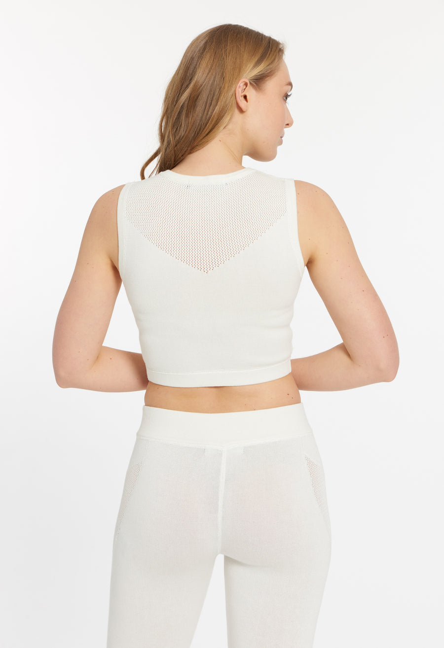 Marshmallow Cashmere Huntington Crop Tank,var-22856561197114,var-22856574074938,var-22856574107706,var-22856574140474,var-22856574173242