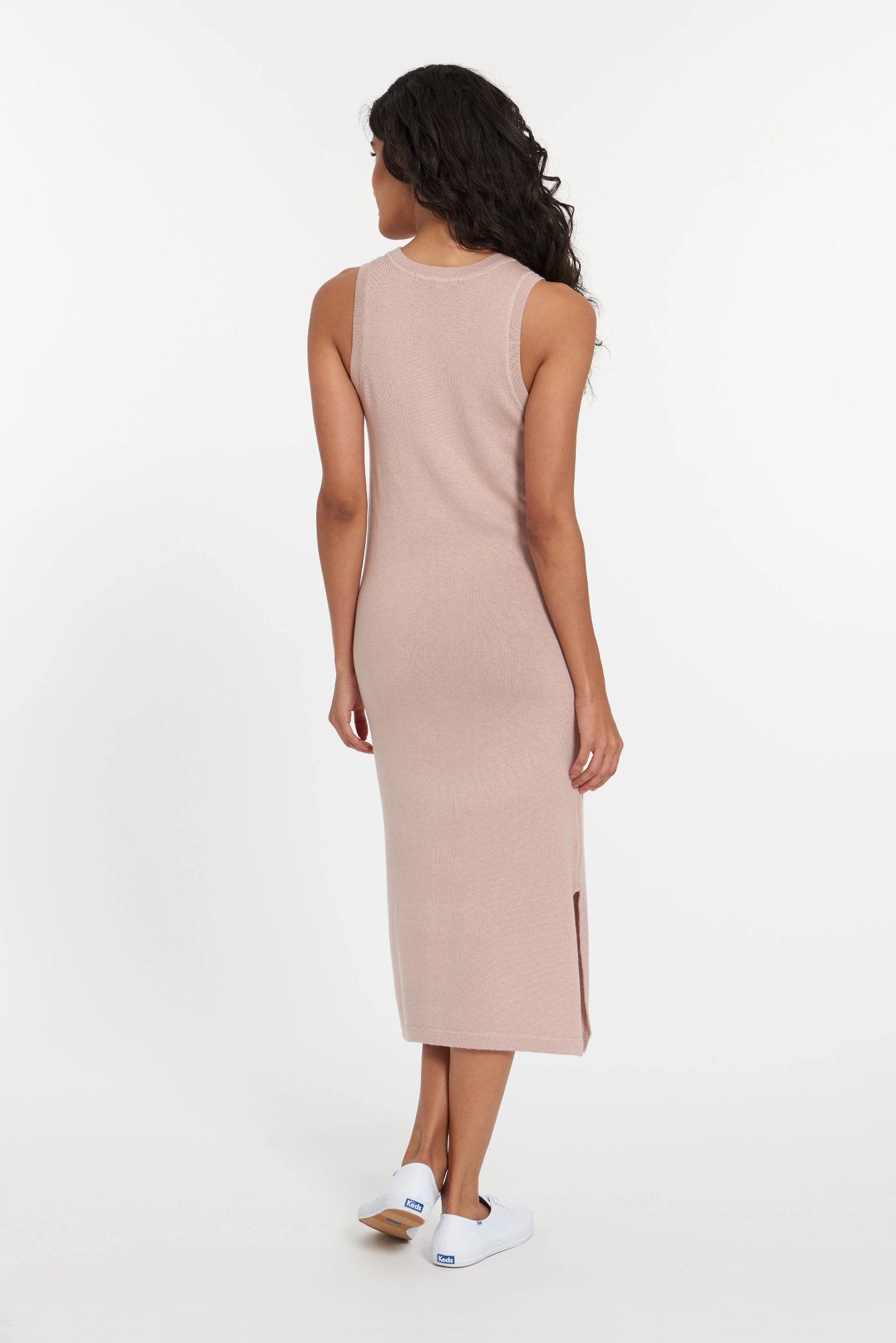 Dusty Rose Atacama Cashmere Tank Dress, var-23484942057530,var-23484942090298,var-23484942123066,var-23484942155834,var-23484942188602