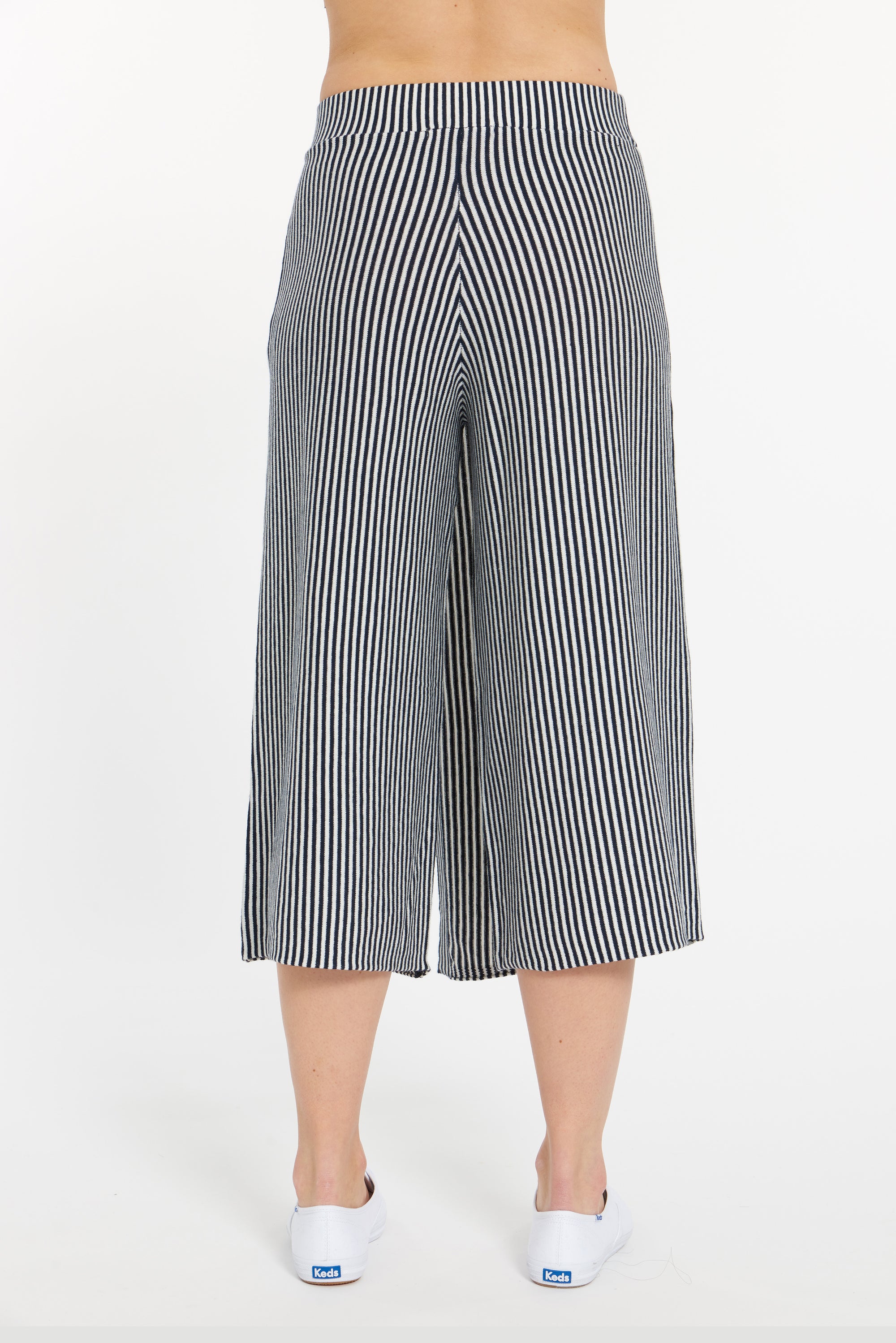 Navy Marshmallow Stripe Cashmere Culotte,var-22927201894458,var-22927201959994,var-22927201992762,var-22927202025530,var-22927202058298