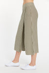 Olive Marshmallow Stripe Cashmere Culotte,var-22927199141946,var-22927199174714,var-22927199240250,var-22927199273018,var-22927199305786