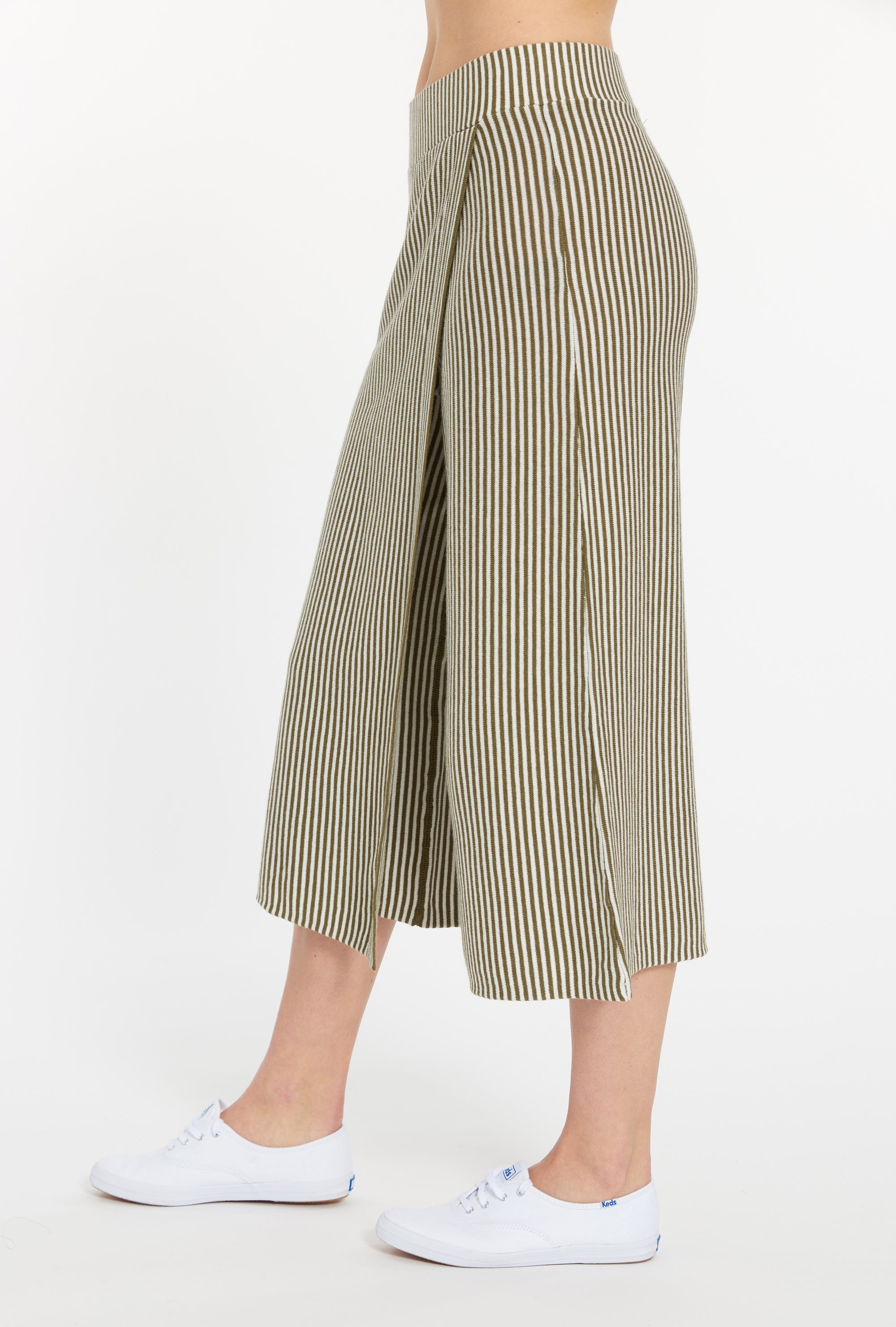 美品✨Theory　SAXONY WIDE.CROPPED.CULOTTE XL Theory Terena Linen-Blend Wide Crop Pants | Saks Fifth Avenue