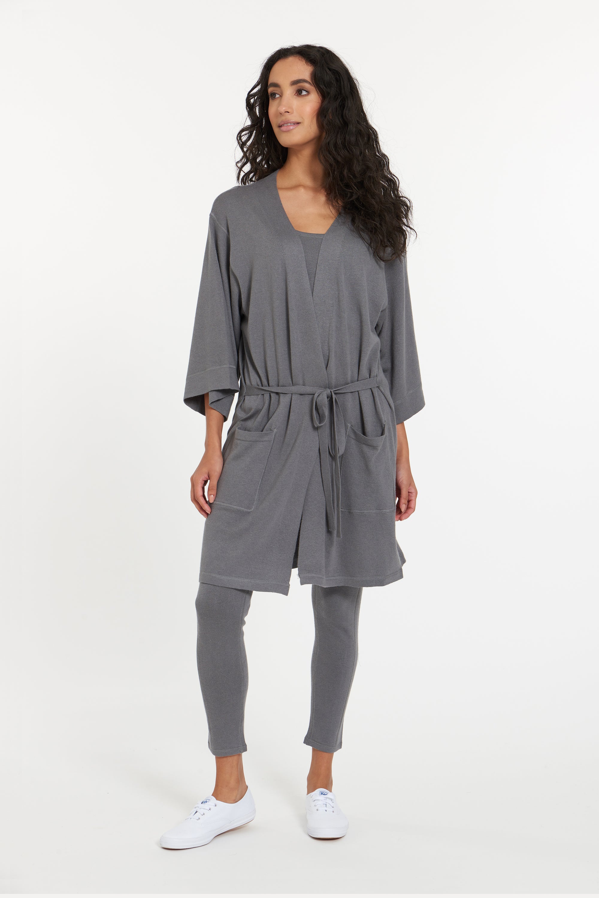 Santa Fe Cashmere Wrap In Granite Grey, var-23531570004026,var-23531570036794