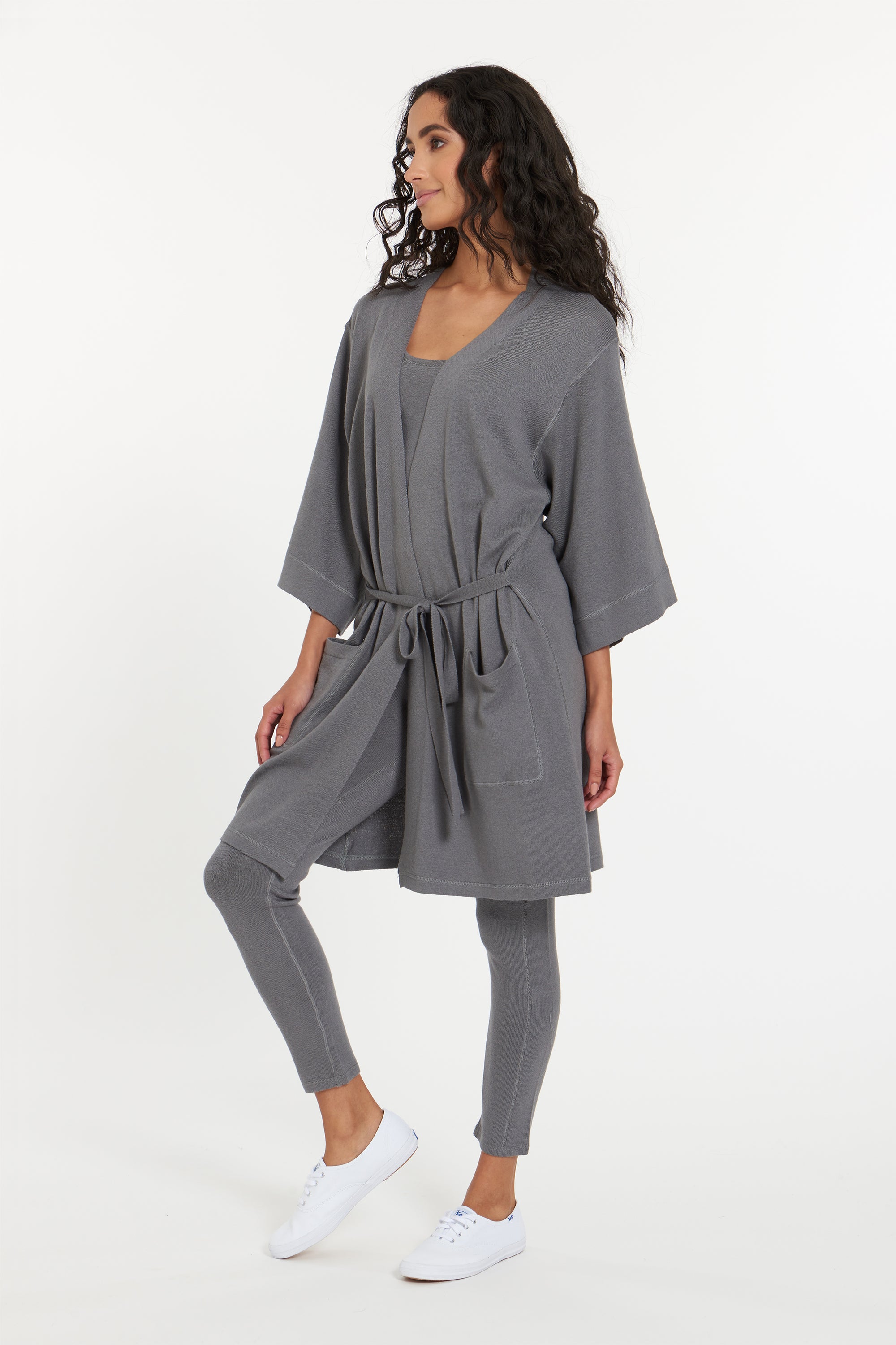 Santa Fe Cashmere Wrap In Granite Grey, var-23531570004026,var-23531570036794