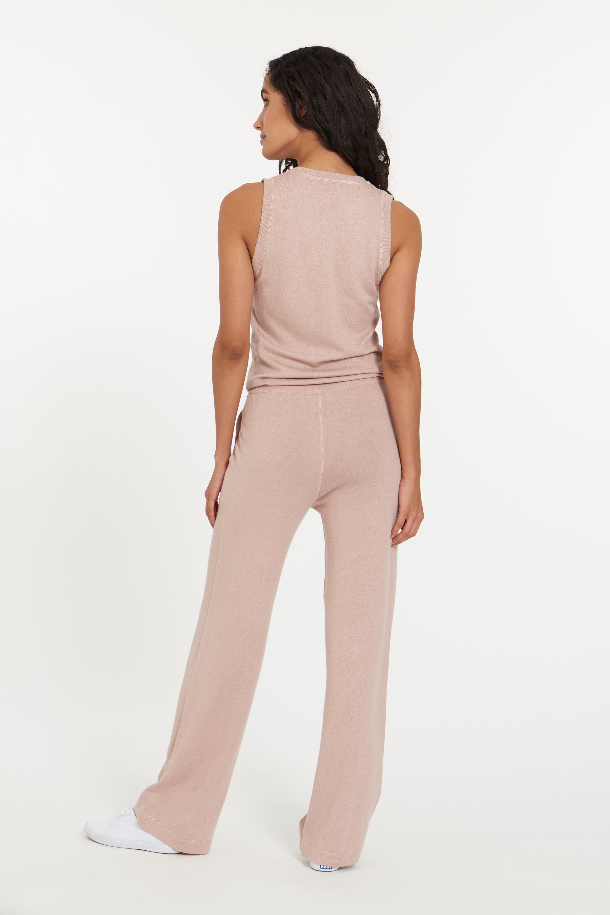 Dusty Rose Portofino Cashmere Henley Jumpsuit, var-23484803383354,var-23484803416122,var-23484803448890,var-23484803481658,var-23484803514426