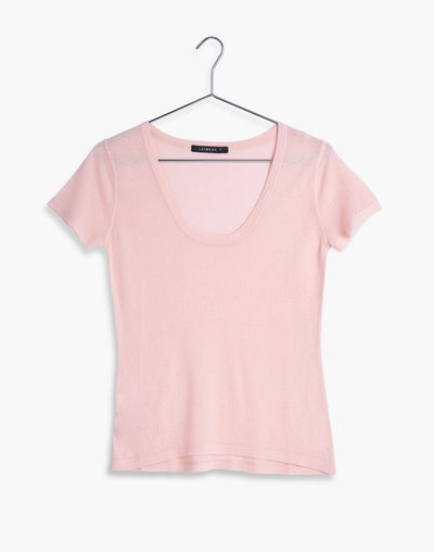 Blush Cashmere Laguna Tee,var-12196296359994,var-12196296392762,var-12196296425530,var-12196296458298,var-12196296491066