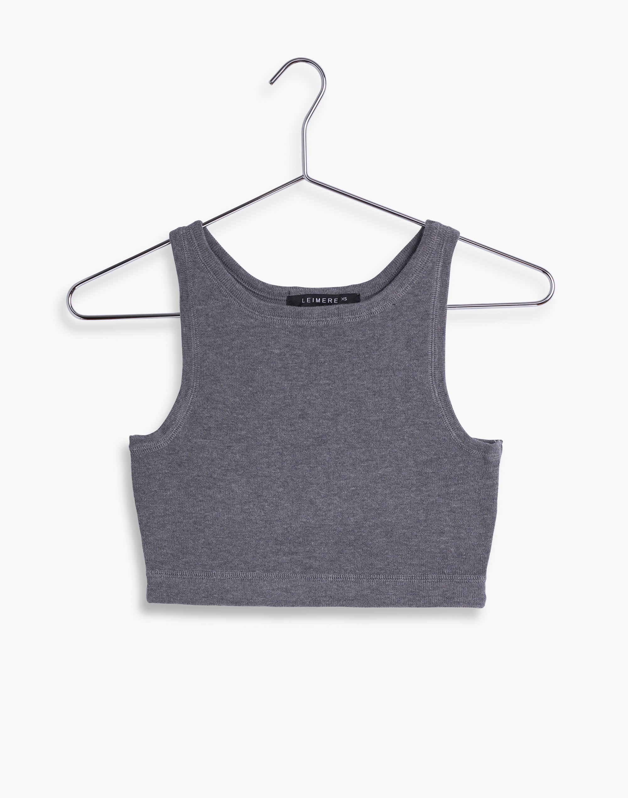 Grey Cashmere Malibu Sleeveless Crop,var-12307767951418,var-12307767984186,var-12307768016954,var-12307768049722,var-12307768082490