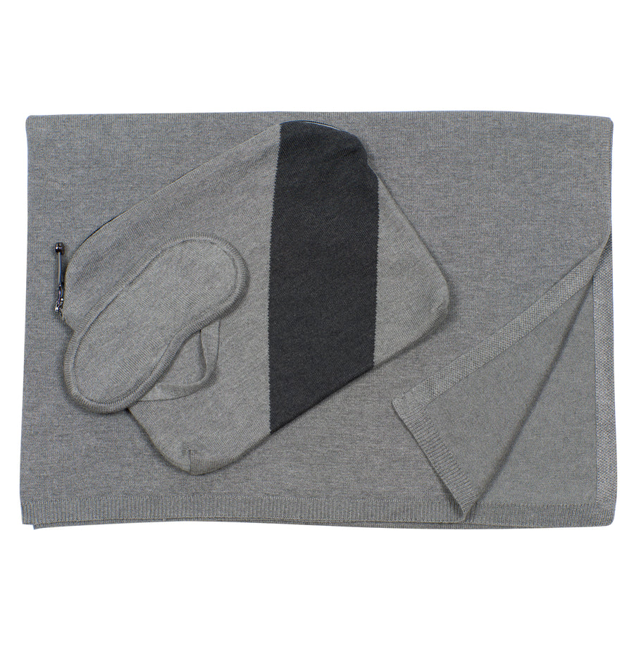 Grey Cashmere Travel Set, var-20408462409786