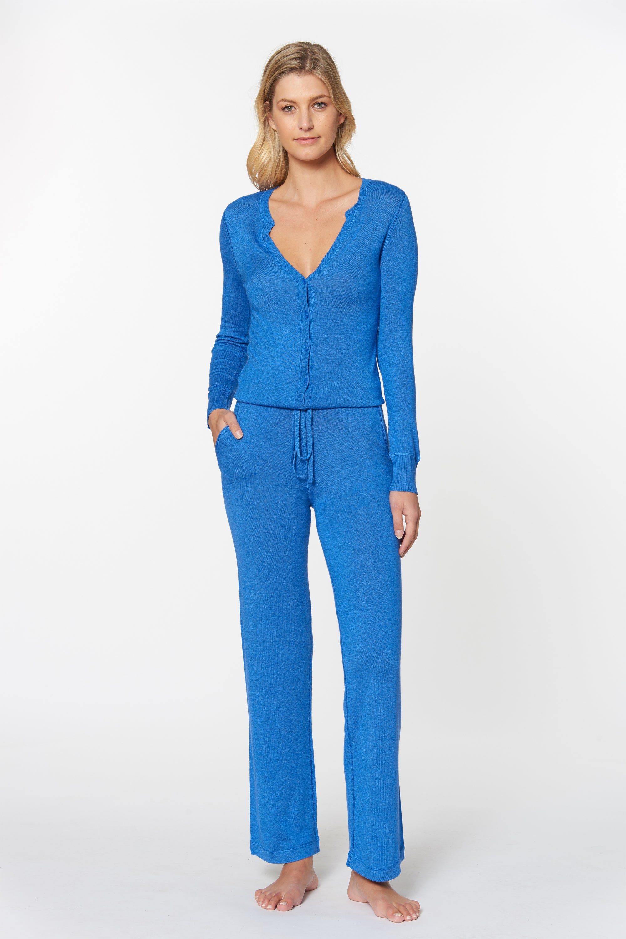 Bright Blue Cashmere Catalina Jumpsuit, var-20410383630394,var-20410408763450,var-20410408796218,var-20410408828986,var-20410408861754