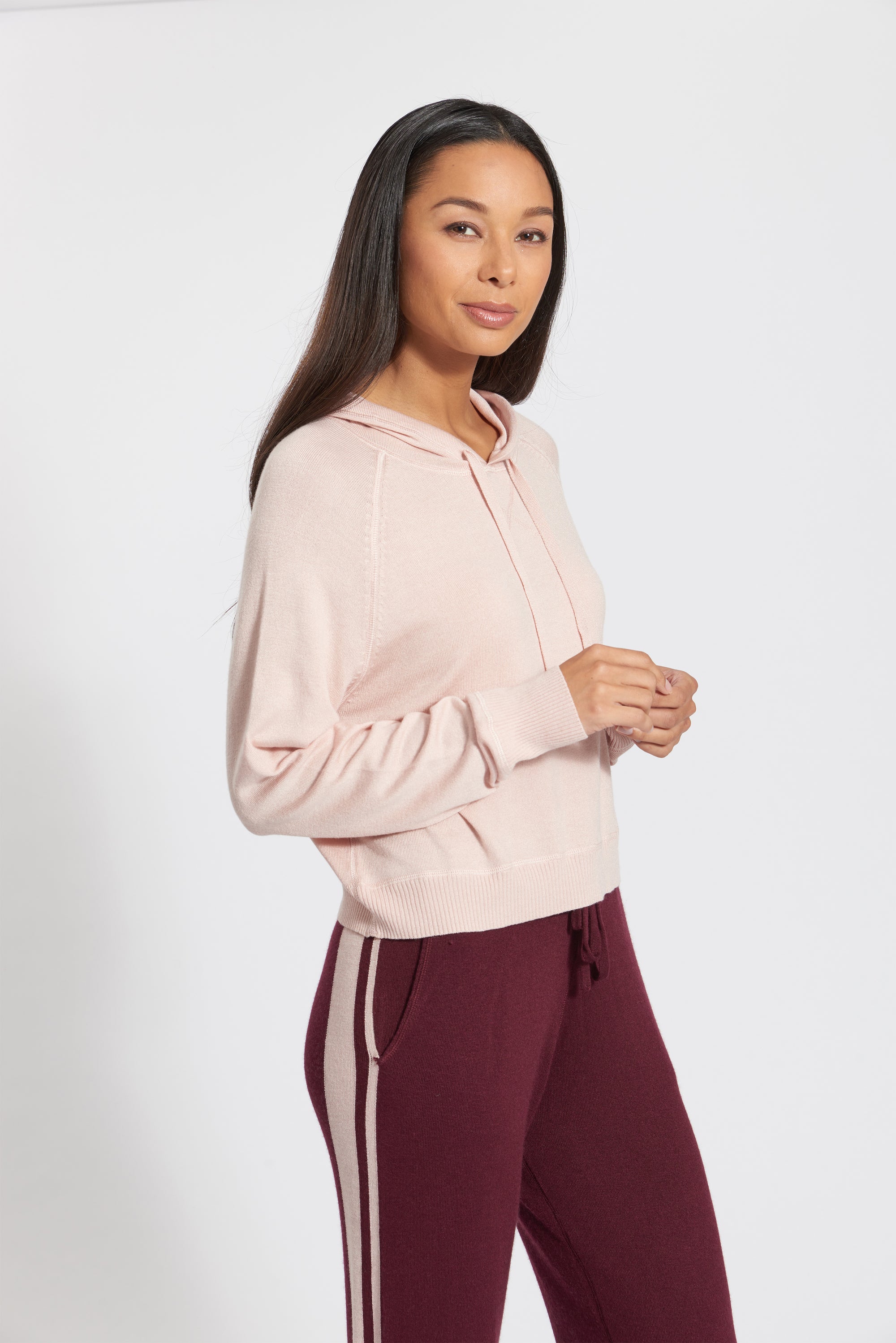 Peach Whip Cashmere Delray Hoodie, var-22419079200826,var-22419079233594,var-22419079266362,var-22419079299130,var-22419079364666