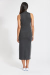 Charcoal Cashmere Barcelona Mock Dress, var-22419153453114,var-22419576127546,var-22419576160314,var-22419576193082,var-22419576225850