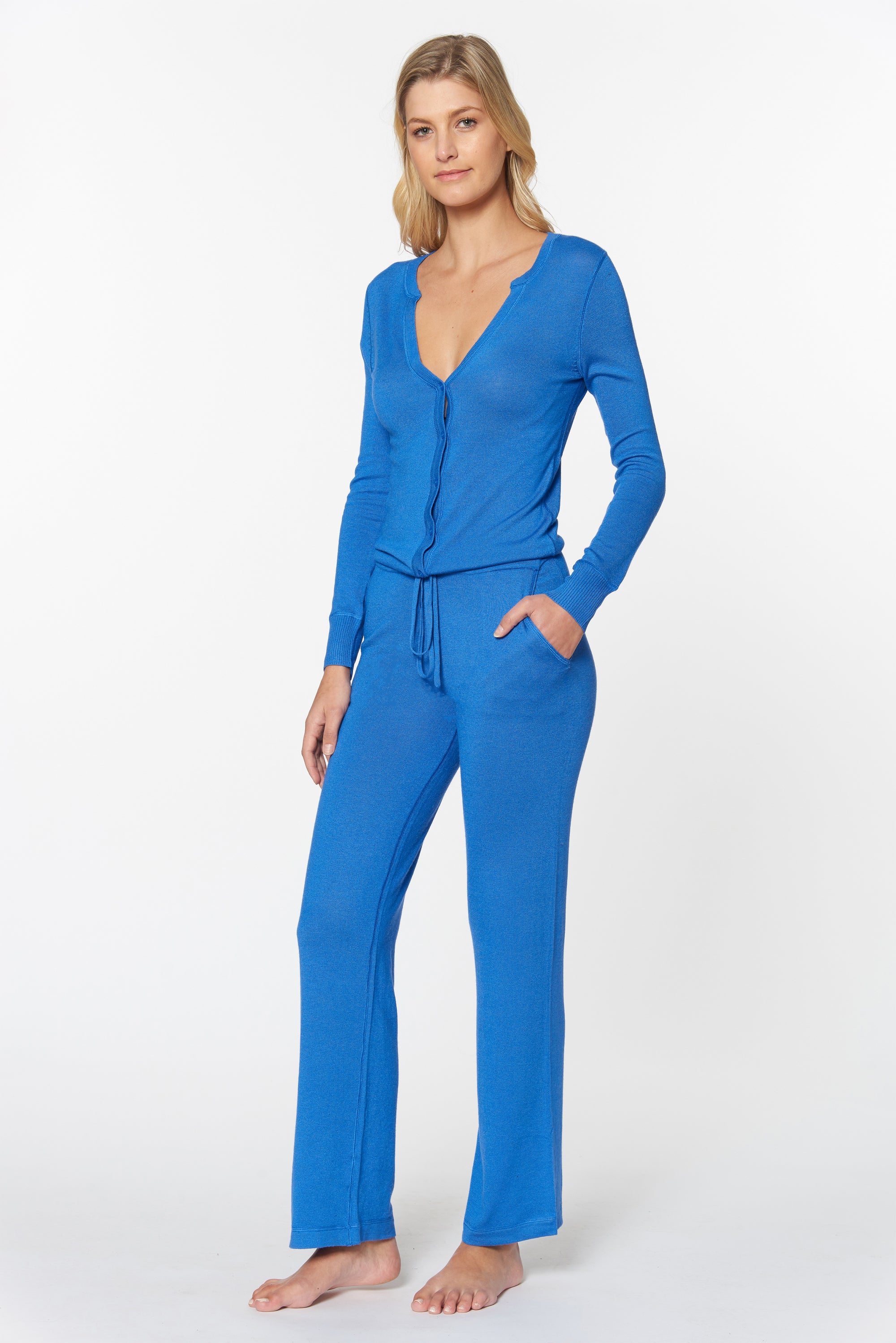 Bright Blue Cashmere Catalina Jumpsuit, var-20410383630394,var-20410408763450,var-20410408796218,var-20410408828986,var-20410408861754
