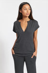 Charcoal Cashmere Rio Tee, var-22422437494842,var-22422437527610,var-22422437560378,var-22422437593146,var-22422437625914