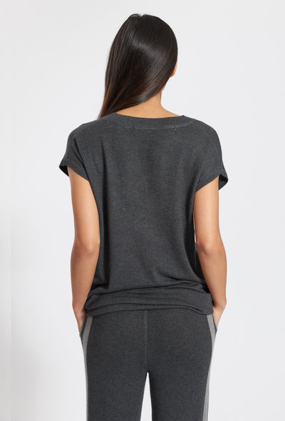 Charcoal Cashmere Rio Tee, var-22422437494842,var-22422437527610,var-22422437560378,var-22422437593146,var-22422437625914