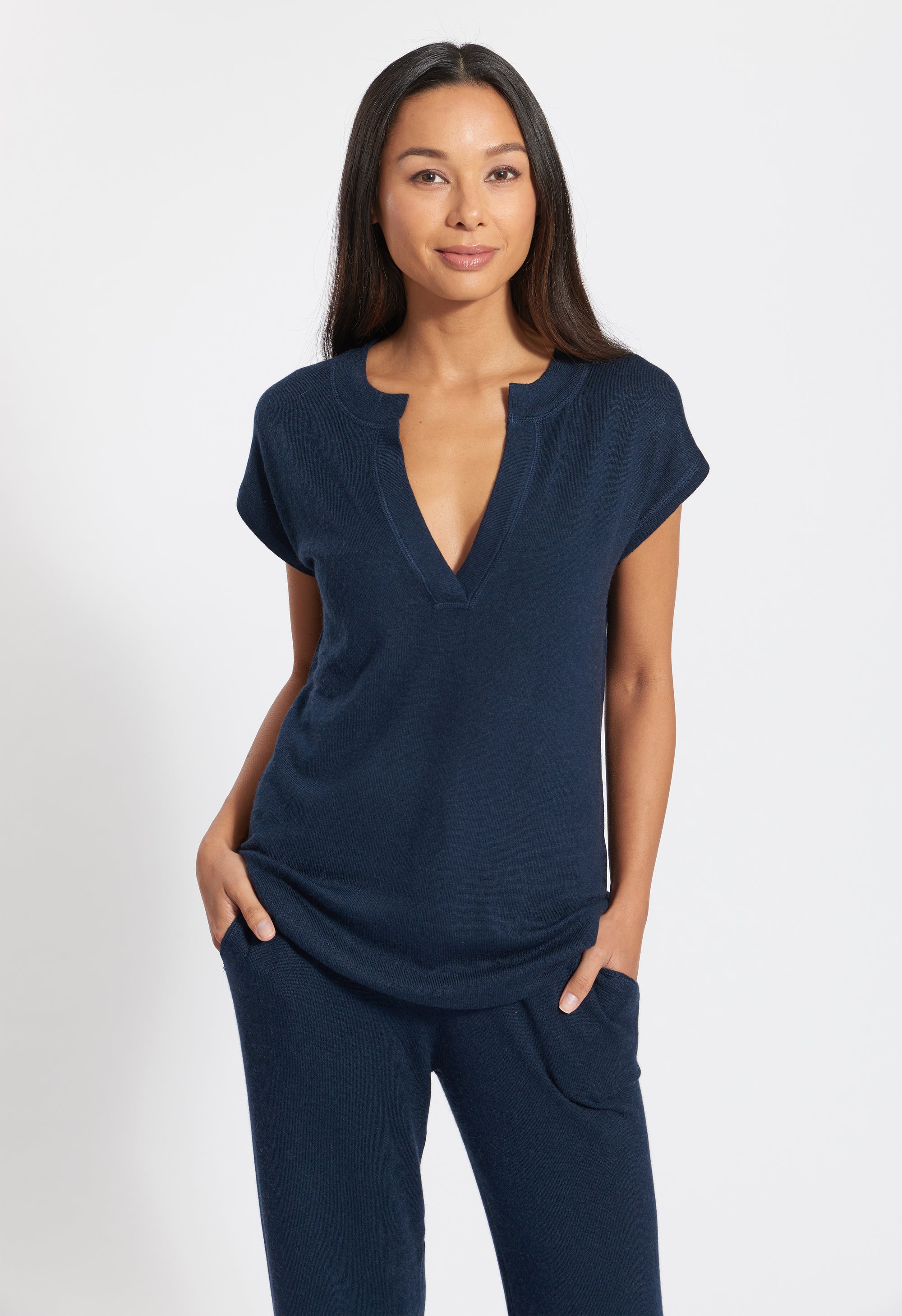 Navy Cashmere Rio Tee, var-22422438674490,var-22422438707258,var-22422438740026,var-22422438772794,var-22422438838330