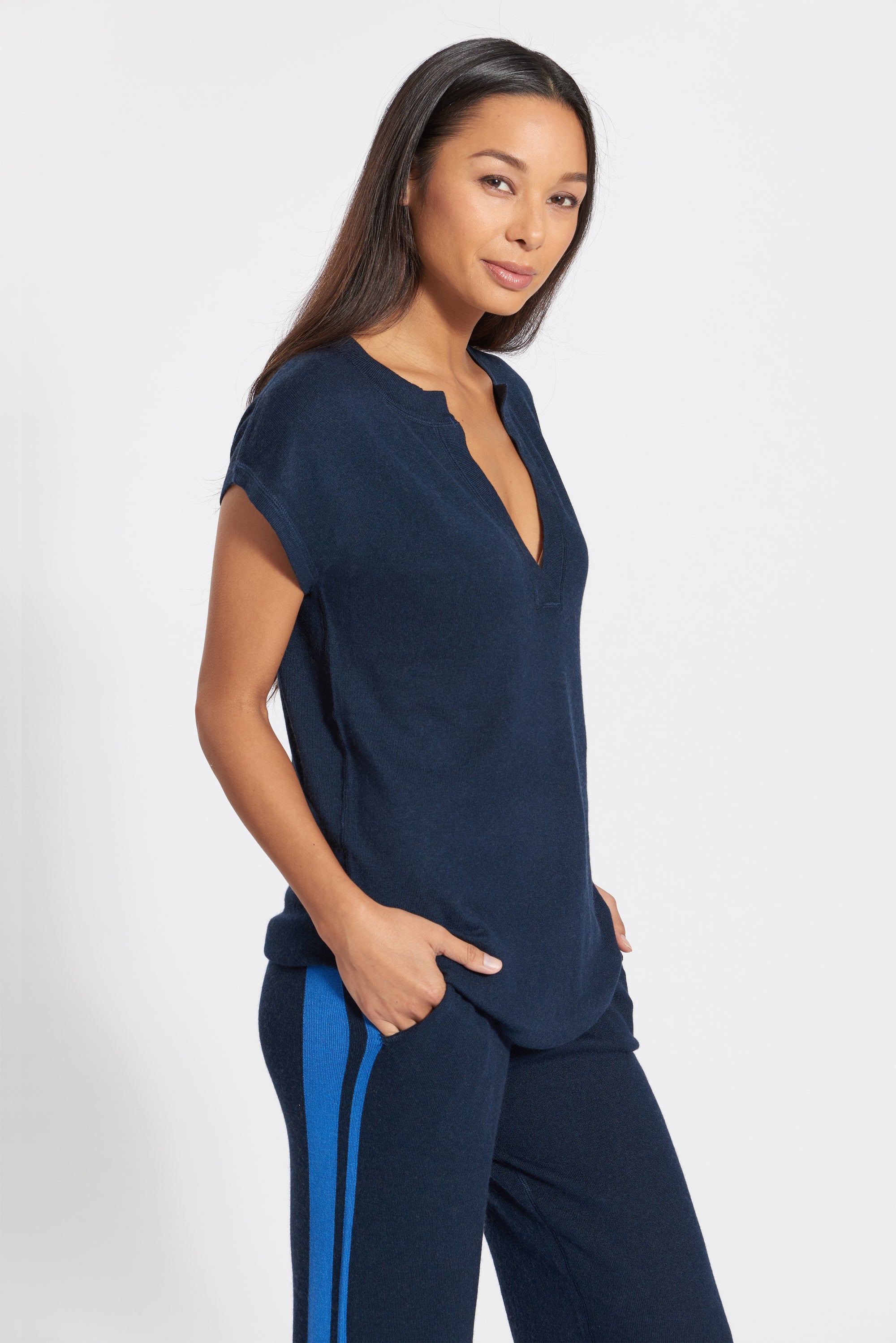 Navy Cashmere Rio Tee, var-22422438674490,var-22422438707258,var-22422438740026,var-22422438772794,var-22422438838330