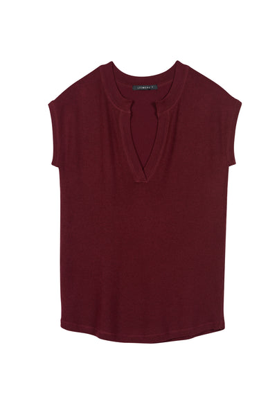 Burgundy Cashmere Rio Tee, var-22422421897274,var-22422426583098,var-22422426615866,var-22422426648634,var-22422426681402