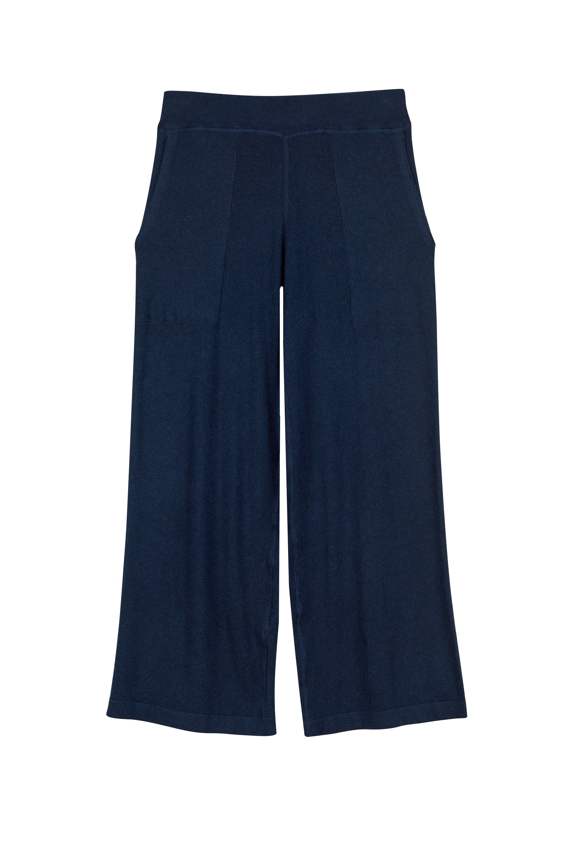 Navy Cashmere Chelsea Wide Leg Crop Pant, var-22423501701178,var-22423501733946,var-22423501766714,var-22423501799482,var-22423501897786