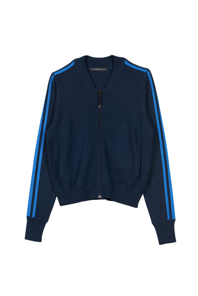 Navy Cashmere Tokyo Track Jacket, var-22463339659322,var-22463339692090,var-22463339724858,var-22463339757626,var-22463339823162