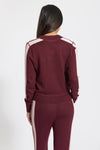 Burgundy Cashmere Tokyo Track Jacket, var-22463266127930,var-22463300894778,var-22463300993082,var-22463301091386,var-22463301189690