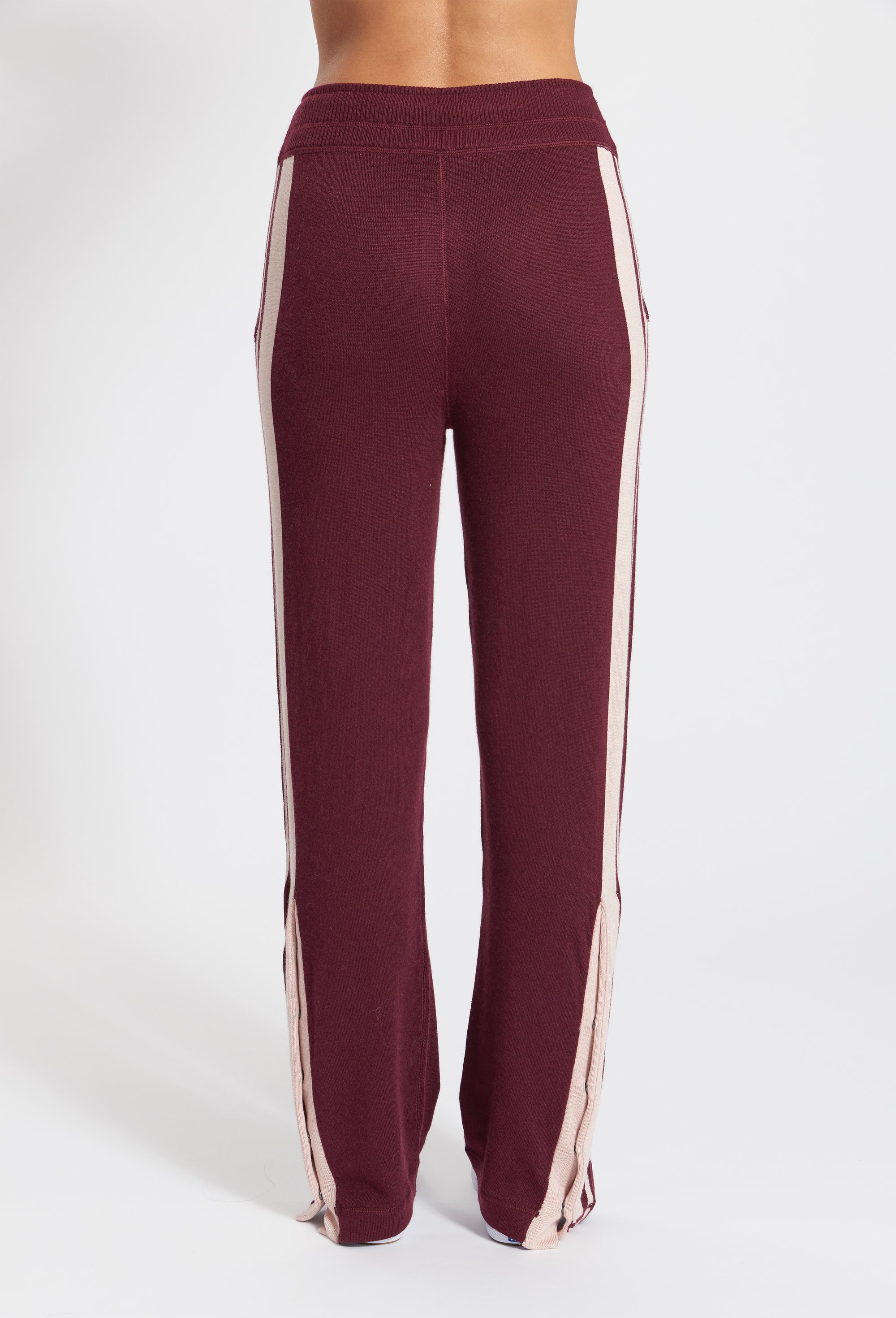 Burgundy Cashmere Tokyo Track Pant, var-22463464210490,var-22463538823226,var-22463538855994,var-22463538888762,var-22463538921530