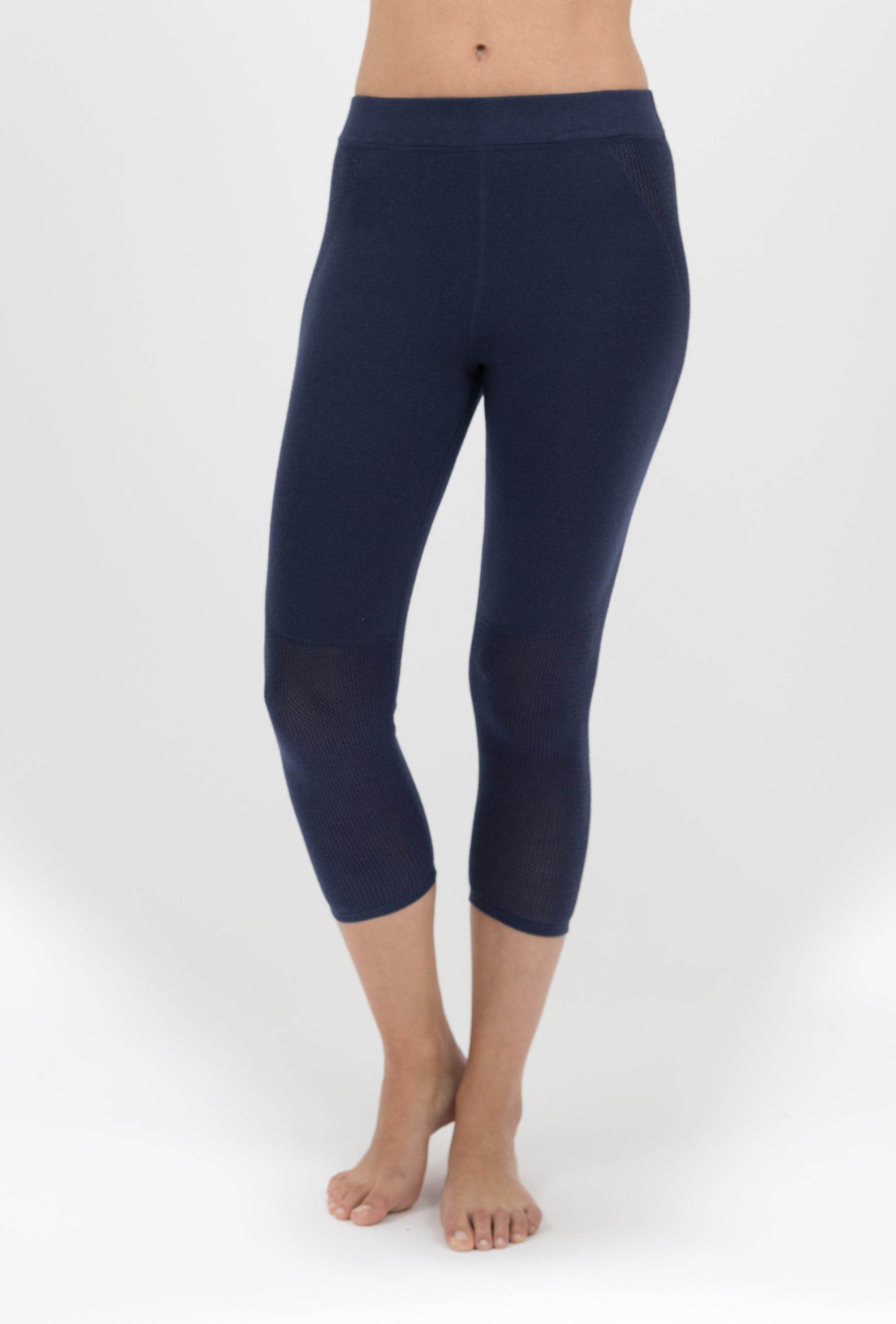 Medieval blue cashmere legging with mesh, var-43245580558,var-43245580750,var-43245580942,var-43245581134,var-43245581390