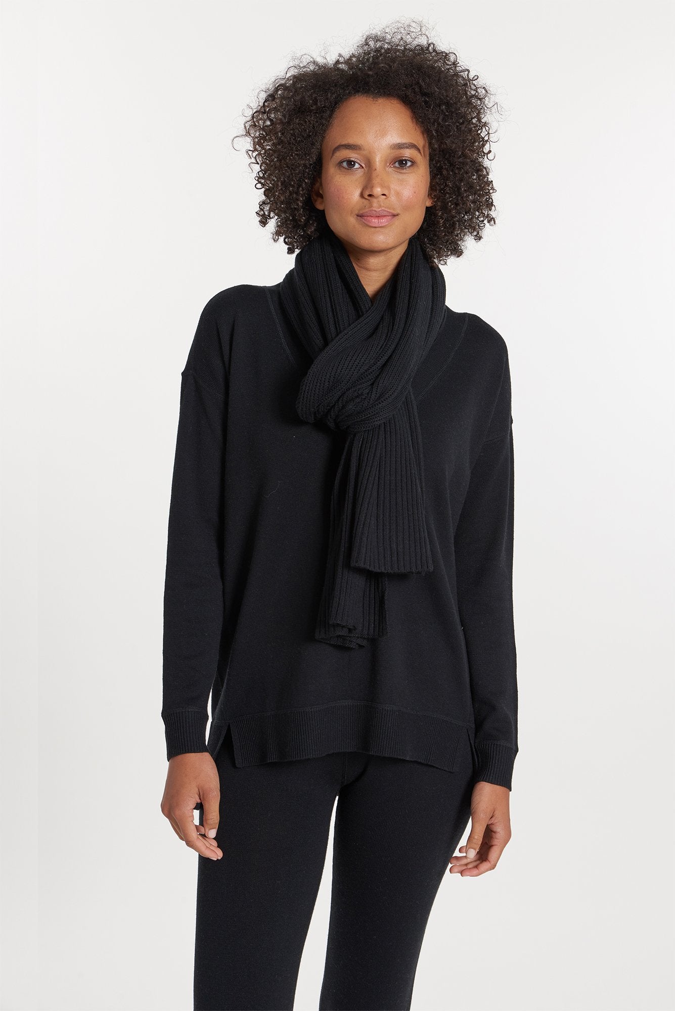 Black Cashmere Scarf, var-31021106069562