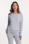 Light Grey Cashmere Calabasas Sweatshirt, var-31021349371962,var-31021349404730,var-31021349437498,var-31021349470266,var-31021349503034