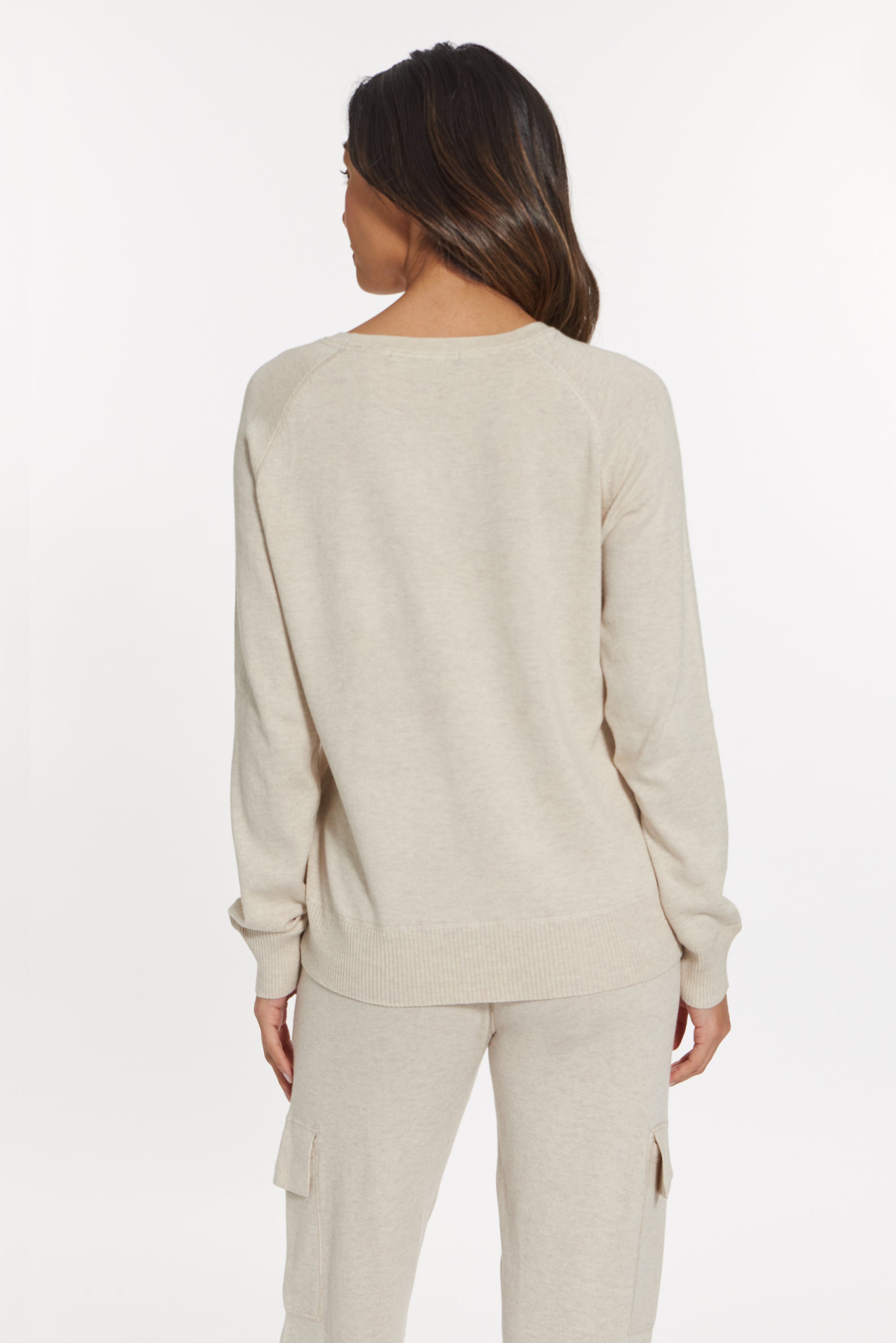 Oatmeal Cashmere Gramercy Sweatshirt, var-31339495129146,var-31339495161914,var-31339495194682,var-31339495227450,var-31339495260218