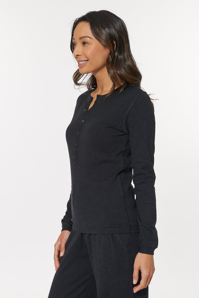 Black Heather Cashmere Tribeca Henley, var-31337058435130,var-31337058467898,var-31337058500666,var-31337058533434,var-31337058566202