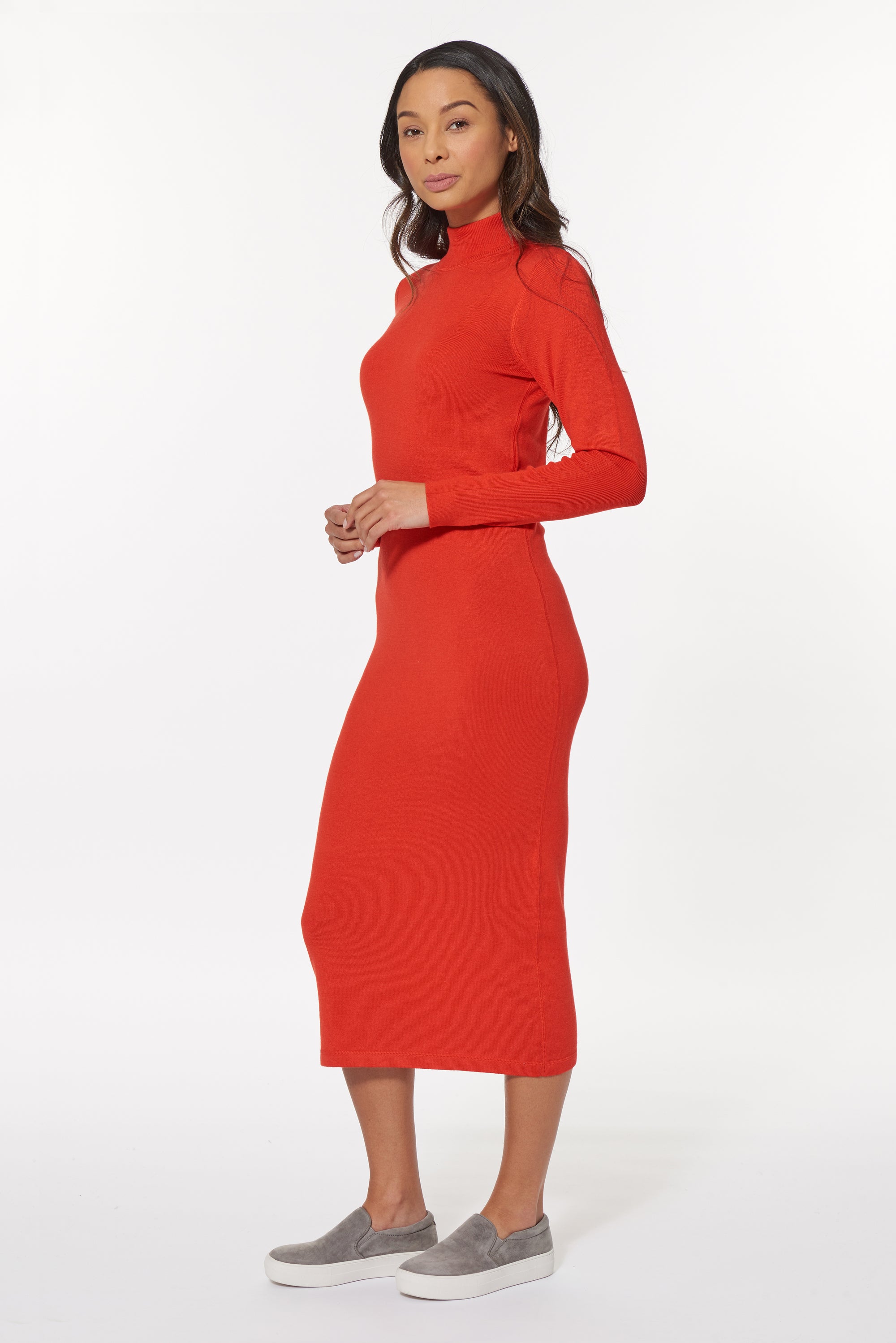 Fiesta Cashmere Chelsea Mock Dress, var-31336866086970,var-31336866119738,var-31336866152506,var-31336866185274,var-31336866218042