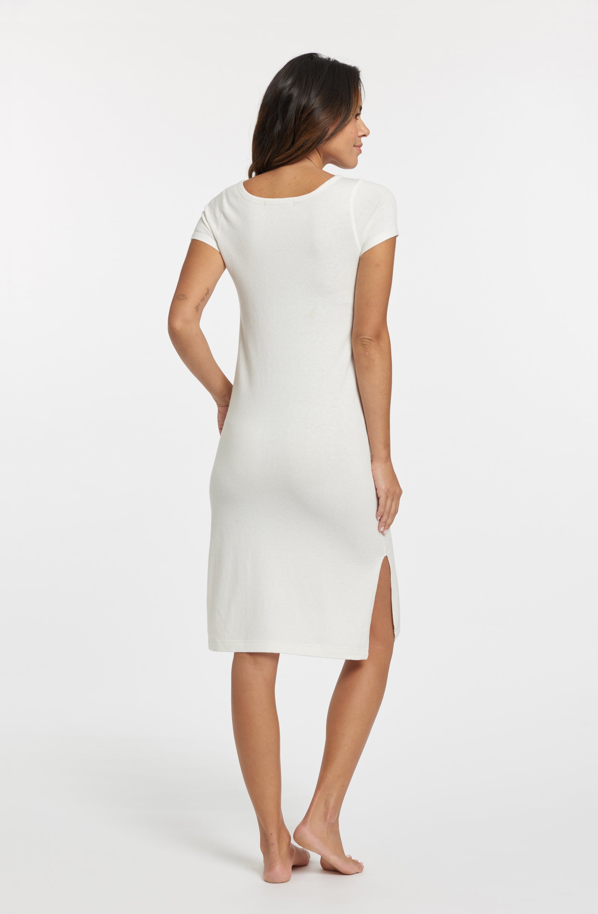 Marshmallow Cashmere Amagansett Tee Dress,var-12225949106234,var-12227738763322,var-12227738796090,var-12227738861626,var-12227738927162